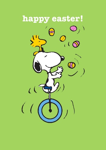 Snoopy Happy Easter Greeting Card